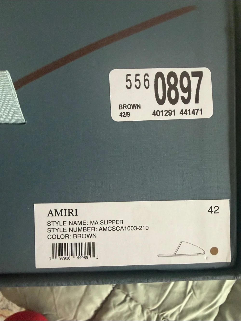 AMIRI Browne Leather Sandal